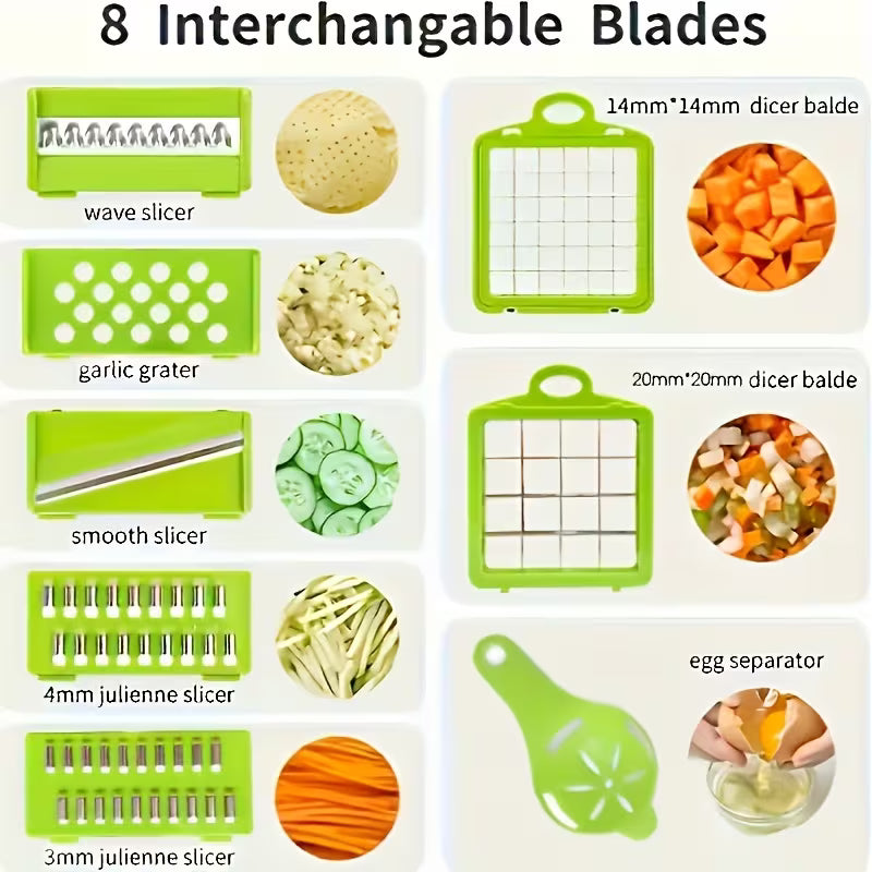 Oak Premium Kitchen™ — 16-in-1 Effortless Vegetable Chopper